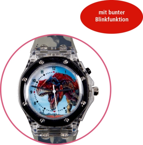 Наручные часы T-RexWorld с цветным миганием, Spiegelburg (26198) / Игровые наборы № 2 Kids Republic Наручные часы T-RexWorld с цветным миганием, Spiegelburg (26198) / Игровые наборы № 2