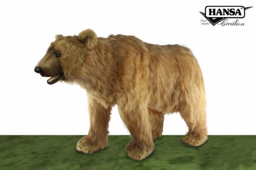 Анимированная мягкая игрушка Бурый медведь длина 137см, Hansa (08778) / Большие мягкие игрушки № 2