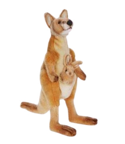 Мягкая игрушка Кенгуру, высота 33см, Hansa (36436) / Мягкие игрушки