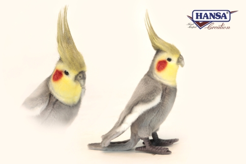 Мягкая игрушка Попугай серый, высота 23см, Hansa (64705) / Мягкие игрушки № 2