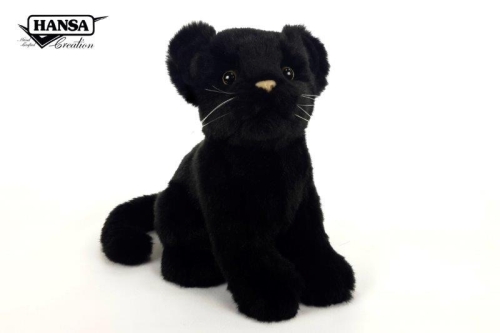 Plush toy Black panther cub, height 18cm, Hansa (74872) / Plush Toys № 2