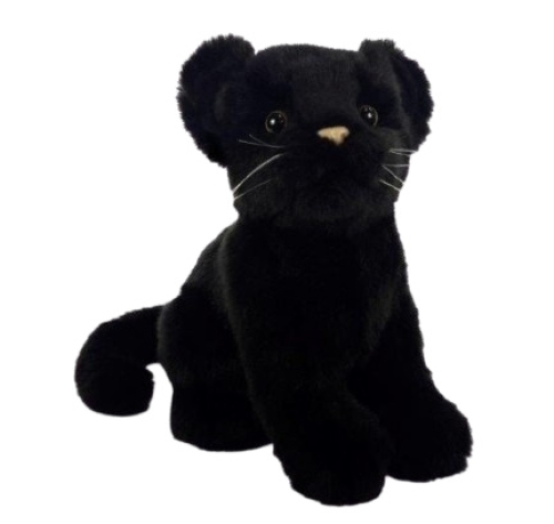 Plush toy Black panther cub, height 18cm, Hansa (74872) / Plush Toys
