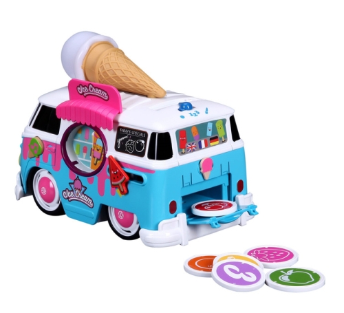 Toy car model Magic Ice Cream Bus VW Samba Bus, Bb Junior (86109) / Toys № 2 Kids Republic Toy car model Magic Ice Cream Bus VW Samba Bus, Bb Junior (86109) / Toys № 2
