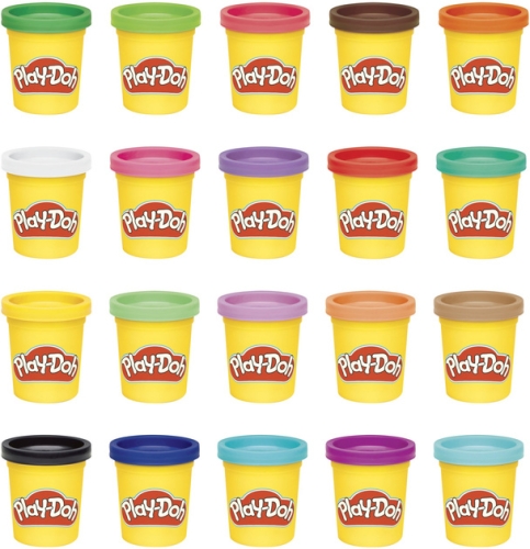 Set of modeling clay, 20 jars, Hasbro (34051) / Do It Yourself Kids Republic Set of modeling clay, 20 jars, Hasbro (34051) / Do It Yourself