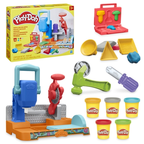 Modeling kit with plasticine Stamping and sawing bench, Hasbro (47476) / Do It Yourself № 2 Kids Republic Modeling kit with plasticine Stamping and sawing bench, Hasbro (47476) / Do It Yourself № 2