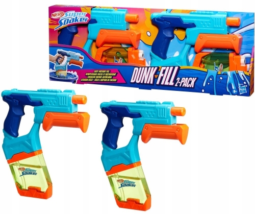 Набор бластеров игрушечных водных Данк Фил серии Нерф Супер Сокер, 2 шт., Hasbro (81074) / Игрушки Kids Republic Набор бластеров игрушечных водных Данк Фил серии Нерф Супер Сокер, 2 шт., Hasbro (81074) / Игрушки