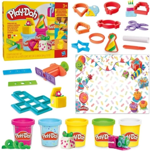 Набор для творчества с массой для лепки Набор подарков для вечеринки, Hasbro (81869) / Сделай сам Kids Republic Набор для творчества с массой для лепки Набор подарков для вечеринки, Hasbro (81869) / Сделай сам