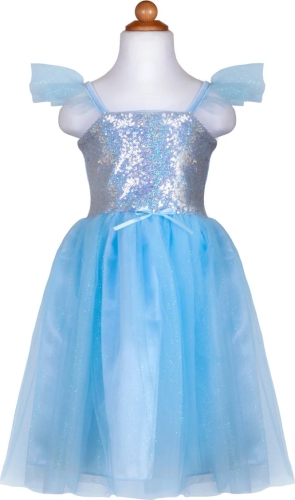 Princess Sequin Dress, Color Blue, Size US 7-8, Great Pretenders (23874) / Entertainment Kids Republic Princess Sequin Dress, Color Blue, Size US 7-8, Great Pretenders (23874) / Entertainment