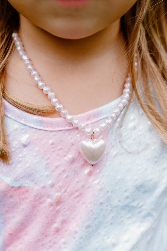 Necklace Heart pearl pink, Great Pretenders (61444) / Entertainment № 3 Kids Republic Necklace Heart pearl pink, Great Pretenders (61444) / Entertainment № 3