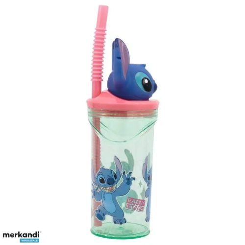 Stitch water bottle with 3D figurine 360ml, Safta (48693) / Tableware № 2 Kids Republic Stitch water bottle with 3D figurine 360ml, Safta (48693) / Tableware № 2