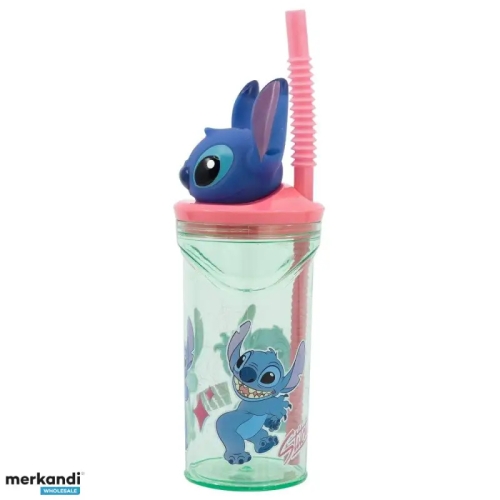 Stitch water bottle with 3D figurine 360ml, Safta (48693) / Tableware № 3 Kids Republic Stitch water bottle with 3D figurine 360ml, Safta (48693) / Tableware № 3