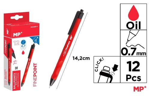 Ручка кулькова масляна(червоний), Madrid Papel (17341) / Канцелярія Kids Republic Ручка кулькова масляна(червоний), Madrid Papel (17341) / Канцелярія