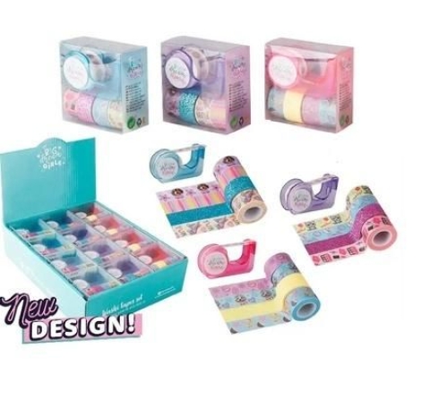 Набір міні-клейких стрічок в асортименті, Madrid Papel (33877) / Канцелярія Kids Republic Набір міні-клейких стрічок в асортименті, Madrid Papel (33877) / Канцелярія