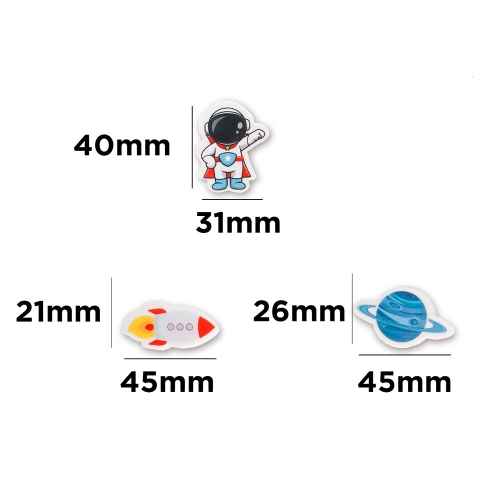 Набір декоративний фігурки для дітей 3шт, Madrid Papel (90769) / Канцелярія № 2