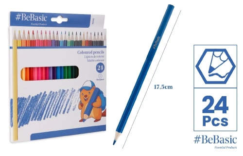 Набір кольорових олівців 24шт, Madrid Papel (02422) / Канцелярія Kids Republic Набір кольорових олівців 24шт, Madrid Papel (02422) / Канцелярія