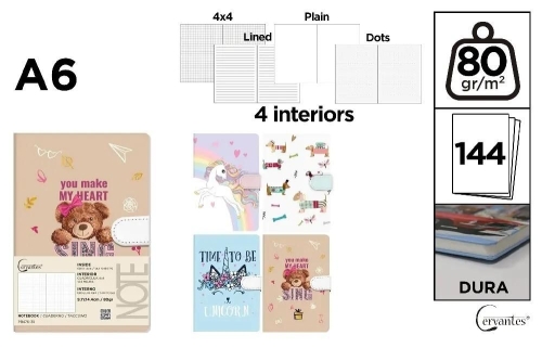 Блокнот на застібці в асортименті, Madrid Papel (05324) / Канцелярія Kids Republic Блокнот на застібці в асортименті, Madrid Papel (05324) / Канцелярія