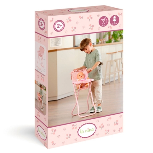 Игрушечный стульчик для кормления куклы серия Olivia, La Nina (02421) / Мебель для кукол № 3 Kids Republic Игрушечный стульчик для кормления куклы серия Olivia, La Nina (02421) / Мебель для кукол № 3