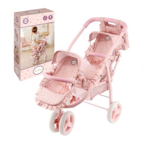 Stroller for twins series Olivia, La Nina (04135) / Doll House Furniture № 2 Kids Republic Stroller for twins series Olivia, La Nina (04135) / Doll House Furniture № 2