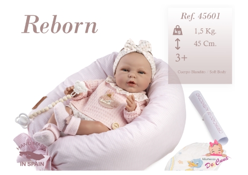 Doll Reborn pink clothes, 45cm, Munecas De Cuna (42246) / Dolls Kids Republic Doll Reborn pink clothes, 45cm, Munecas De Cuna (42246) / Dolls