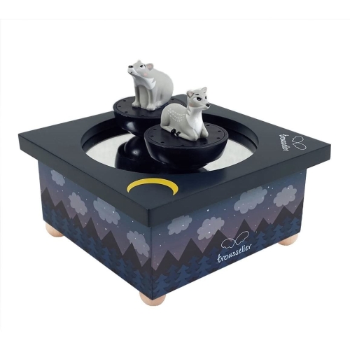 Музыкальная шкатулка, олень и медведь танцуют в лесу, Trousselier (01136) / Детская