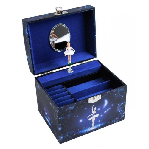 Star Dancer Large Musical Jewelry Box - Midnight Blue, Trousselier (01952) / Music Boxes