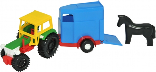 Трактор з причепом в коробці, Tigres (90090) / Іграшки