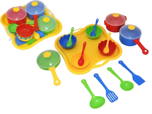 Набір посуду столовий Ромашка 19 ел., Tigres (91462) / Іграшки № 2 Kids Republic Набір посуду столовий Ромашка 19 ел., Tigres (91462) / Іграшки № 2