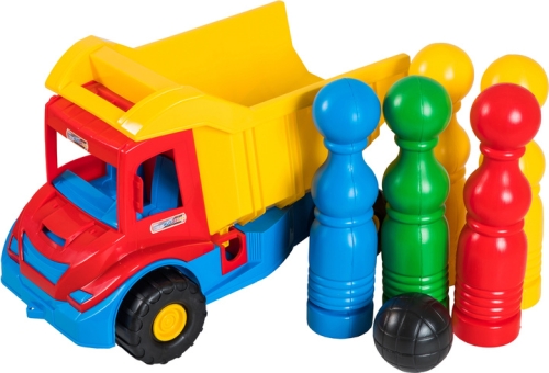 Multi truck грузовик с кеглями, Tigres (92209) / Игрушки Kids Republic Multi truck грузовик с кеглями, Tigres (92209) / Игрушки