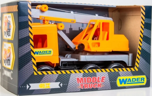 Middle truck crane City, Tigres (93138) / Toys № 2 Kids Republic Middle truck crane City, Tigres (93138) / Toys № 2