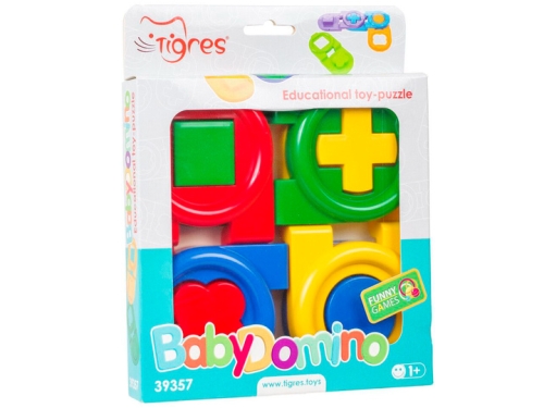 Игрушка-пазл Детское домино, Tigres (93572) / Игрушки Kids Republic Игрушка-пазл Детское домино, Tigres (93572) / Игрушки
