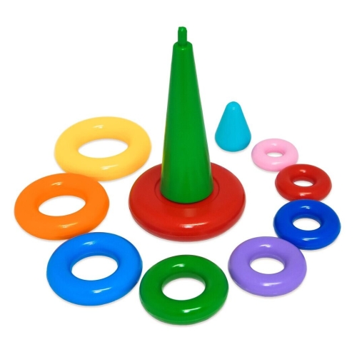 Іграшка розвиваюча Пірамідка ЛЮКС в коробці, Tigres (93725) / Іграшки Kids Republic Іграшка розвиваюча Пірамідка ЛЮКС в коробці, Tigres (93725) / Іграшки