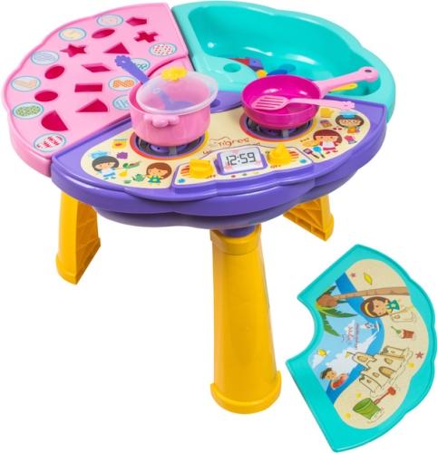 Багатофункціональний ігровий столик для дітей, Tigres (93800) / Іграшки Kids Republic Багатофункціональний ігровий столик для дітей, Tigres (93800) / Іграшки
