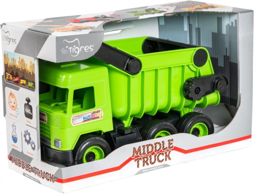 Авто Middle truck самоскид (св. зелений) в коробці, Tigres (94821) / Іграшки № 2 Kids Republic Авто Middle truck самоскид (св. зелений) в коробці, Tigres (94821) / Іграшки № 2