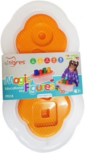 Іграшка розвиваюча Магічні фігурки 20 ел. (помаранчевий), Tigres (95187) / Іграшки № 2 Kids Republic Іграшка розвиваюча Магічні фігурки 20 ел. (помаранчевий), Tigres (95187) / Іграшки № 2