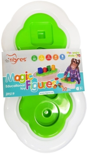 Игрушка развивающая Магические фигурки 20 эл. (св.зеленый), Tigres (95194) / Игрушки № 2 Kids Republic Игрушка развивающая Магические фигурки 20 эл. (св.зеленый), Tigres (95194) / Игрушки № 2