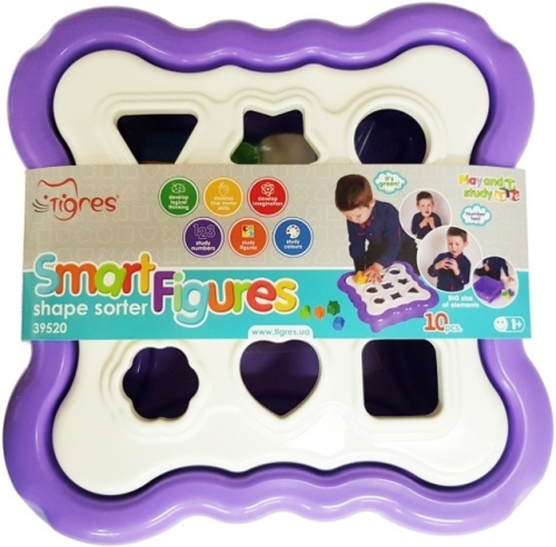 Toy - sorter Smart figurines 10 el. (purple), Tigres (95200) / Toys № 2 Kids Republic Toy - sorter Smart figurines 10 el. (purple), Tigres (95200) / Toys № 2