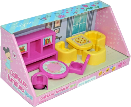 Набор мебели для кукол (гостиная) 8 эл., Tigres (96962) / Игрушки № 2 Kids Republic Набор мебели для кукол (гостиная) 8 эл., Tigres (96962) / Игрушки № 2