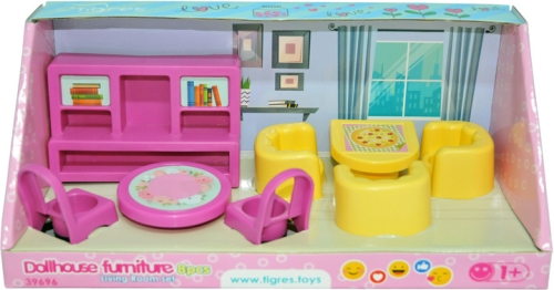 Набор мебели для кукол (гостиная) 8 эл., Tigres (96962) / Игрушки Kids Republic Набор мебели для кукол (гостиная) 8 эл., Tigres (96962) / Игрушки
