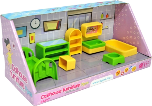 A set of furniture for dolls (bedroom) 7 el., Tigres (96979) / Toys № 2 Kids Republic A set of furniture for dolls (bedroom) 7 el., Tigres (96979) / Toys № 2