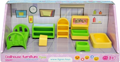 A set of furniture for dolls (bedroom) 7 el., Tigres (96979) / Toys Kids Republic A set of furniture for dolls (bedroom) 7 el., Tigres (96979) / Toys