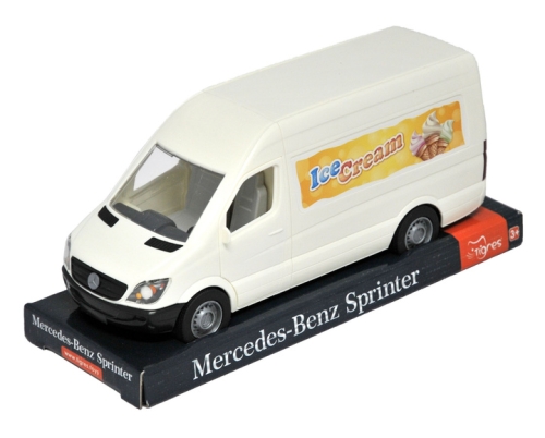 Автомобіль Mercedes-Benz Sprinter вантажний (білий) на планшетці, Tigres (97006) / Іграшки Kids Republic Автомобіль Mercedes-Benz Sprinter вантажний (білий) на планшетці, Tigres (97006) / Іграшки