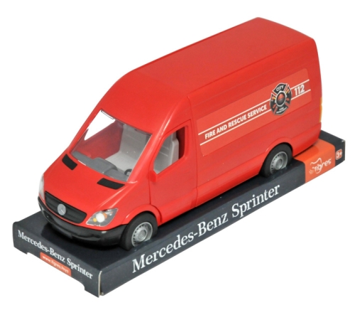 Mercedes-Benz Sprinter truck (red) on a tablet, Tigres (97013) / Toys