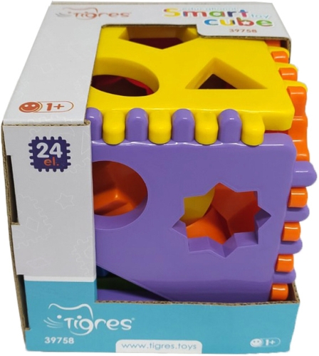 Игрушка-сортер Smart cube 24 эл. в коробке, Tigres (97587) / Игрушки № 4 Kids Republic Игрушка-сортер Smart cube 24 эл. в коробке, Tigres (97587) / Игрушки № 4
