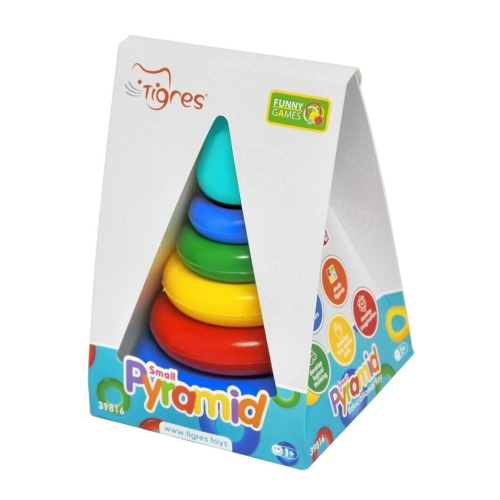 Educational toy Small pyramid in a box, Tigres (98164) / Toys № 3 Kids Republic Educational toy Small pyramid in a box, Tigres (98164) / Toys № 3