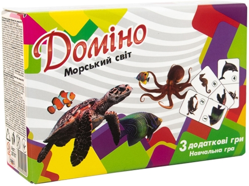 Домино 30767 (укр) Морской мир в кор-ке 17,5-11,8-5,6 см, Стратег (62050) / Игрушки № 2 Kids Republic Домино 30767 (укр) Морской мир в кор-ке 17,5-11,8-5,6 см, Стратег (62050) / Игрушки № 2