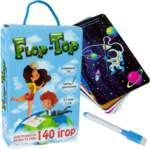Настольная развивающая игра 30868 (укр) Flop-Top, в кор-ке 18,7-12-4,5см, Стратег (05371) / Игрушки № 2 Kids Republic Настольная развивающая игра 30868 (укр) Flop-Top, в кор-ке 18,7-12-4,5см, Стратег (05371) / Игрушки № 2