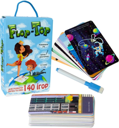 Настольная развивающая игра 30868 (укр) Flop-Top, в кор-ке 18,7-12-4,5см, Стратег (05371) / Игрушки Kids Republic Настольная развивающая игра 30868 (укр) Flop-Top, в кор-ке 18,7-12-4,5см, Стратег (05371) / Игрушки
