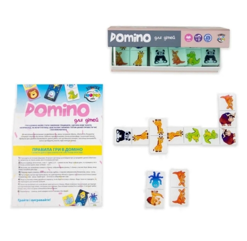 Настольная игра Strateg Domino Limited edition бежевый украинский язык (30737), Стратег (23641) / Игрушки Kids Republic Настольная игра Strateg Domino Limited edition бежевый украинский язык (30737), Стратег (23641) / Игрушки