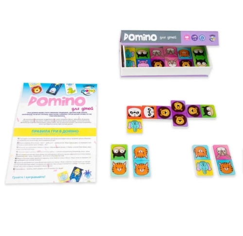Настільна гра Strateg Domino Limited edition фіолетова української мовою (30327), Стратег (27670) / Іграшки Kids Republic Настільна гра Strateg Domino Limited edition фіолетова української мовою (30327), Стратег (27670) / Іграшки