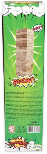 Развлекательная игра Джанга 60 брусков Strateg деревянный на украинском языке (30771), Стратег (38027) / Игрушки № 2 Kids Republic Развлекательная игра Джанга 60 брусков Strateg деревянный на украинском языке (30771), Стратег (38027) / Игрушки № 2